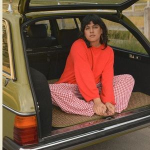 Sonderhaus Perfect Pant in Red Gingham size L